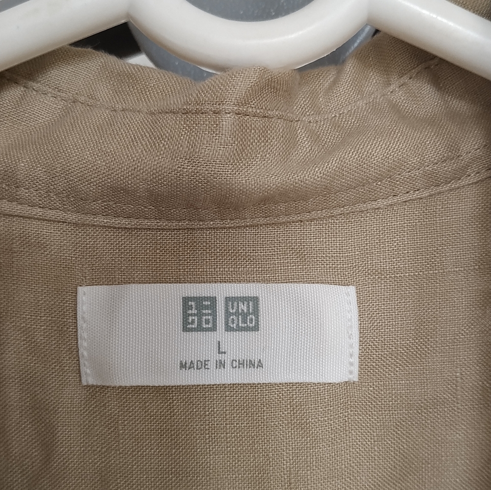 Uniqlo linen Skipper collar Shirt - Picture 8 of 8